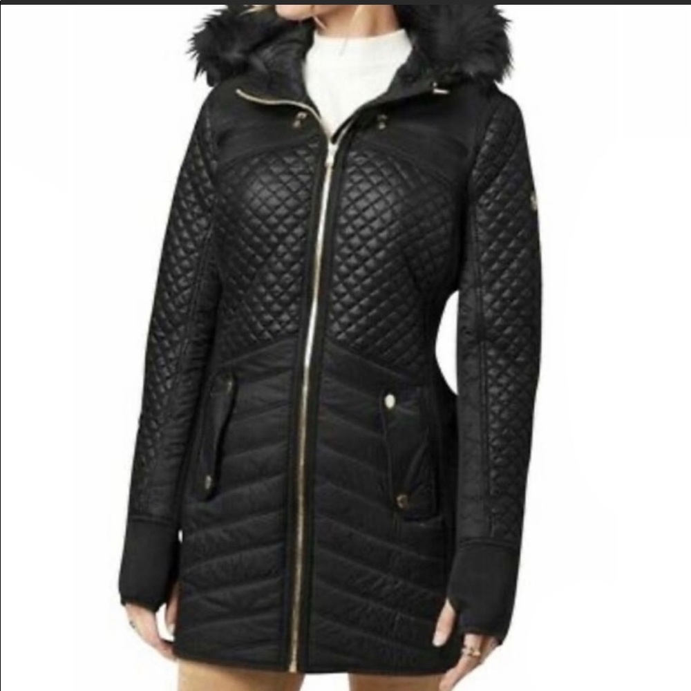 Michael Kors Quilted puffer Moto Jacket
